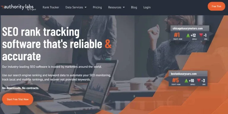Authority Labs rank tracker