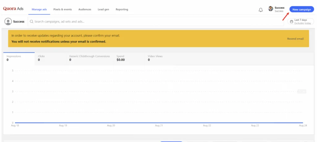 Manage ads and campaigns in Quora
