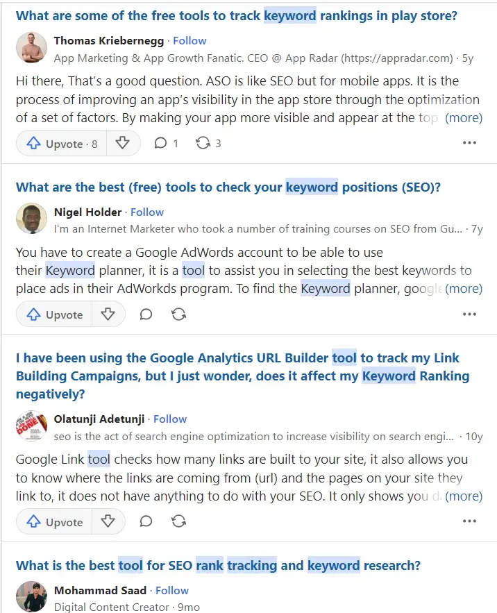 Leverage Q&A Forums example 1