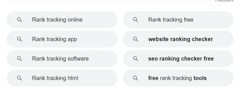 Google Related Search Terms