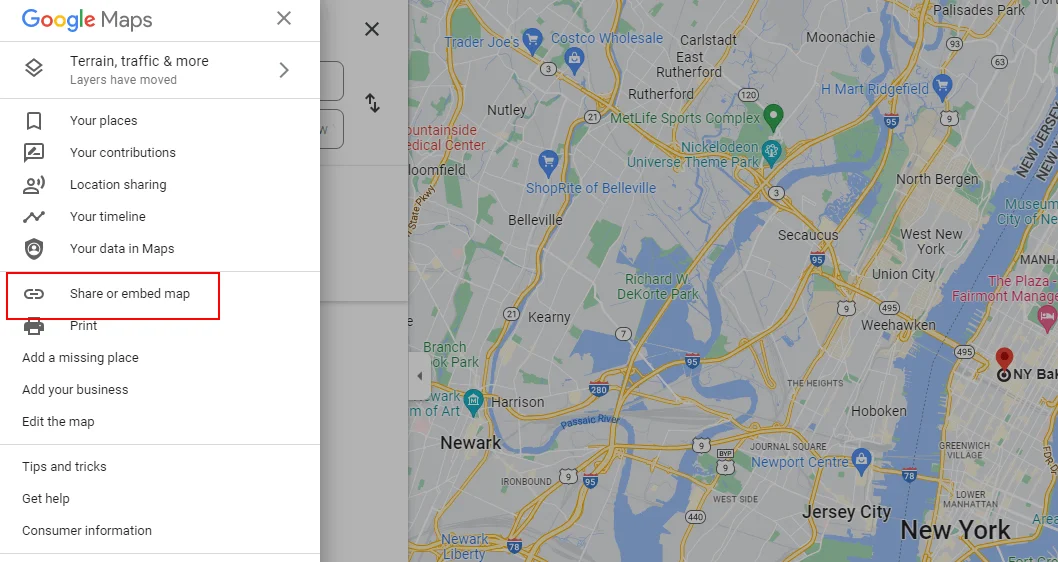 google maps ranking - embed map