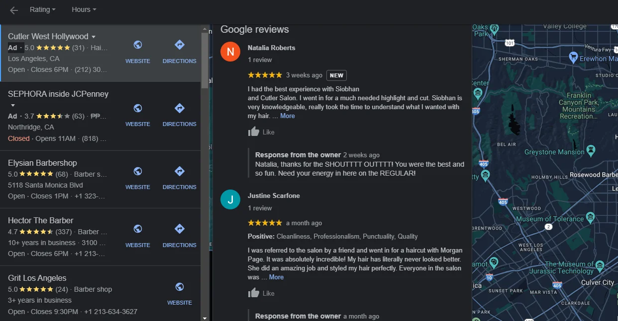 google maps ranking - reviews