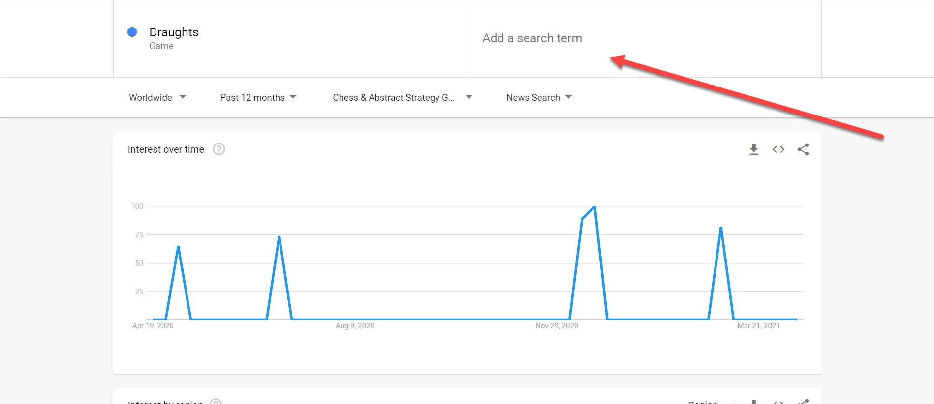 google trends add comparison