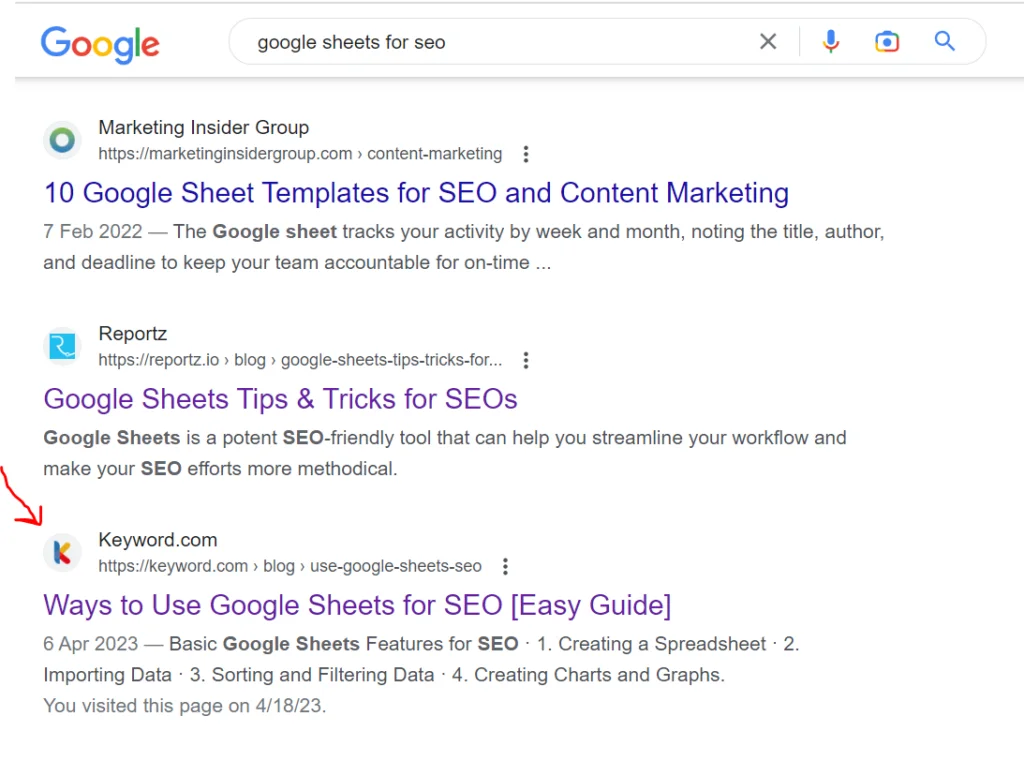 website ranking visibility boost example 2